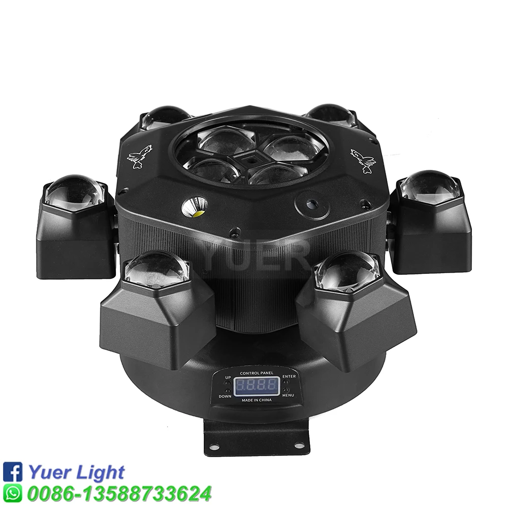 Imagem -02 - Smart Moving Head Beam Rgb Laser Strobe Light Full Color Beam Ilimitado Rotação Disco Party Bar Cabeças 10x10w Pcs por Lote