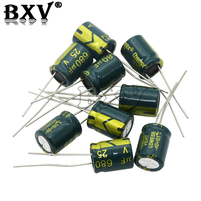 10V 16V 25V 35V 50V 400V New High Frequency Low ESR Aluminum Capacitor 100UF 220UF 330UF 470UF 680UF 1000UF 1500UF 2200UF 3300UF