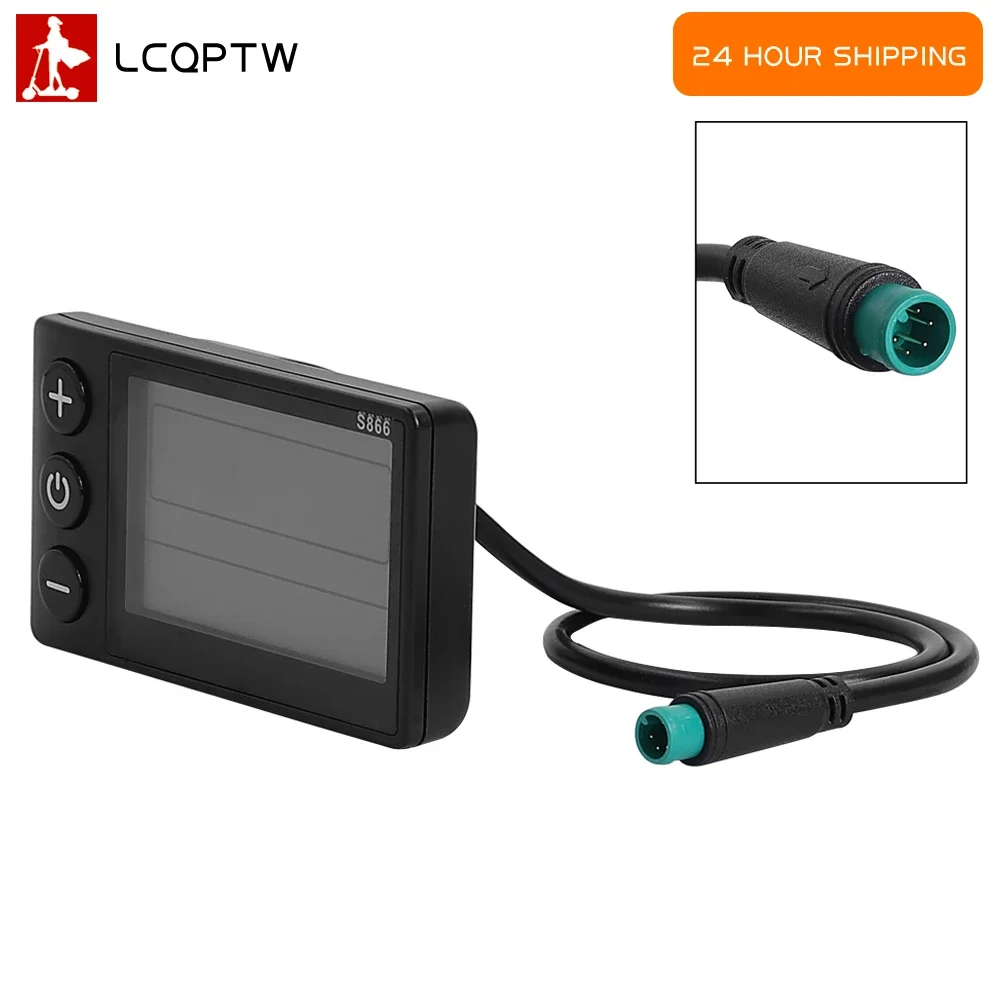 

24 В/36 В/48 В/60 В для электронного велосипеда, электрического скутера, велосипеда S866, комплект для переоборудования ЖК-панели, аксессуары для электронного велосипеда, сборочные детали