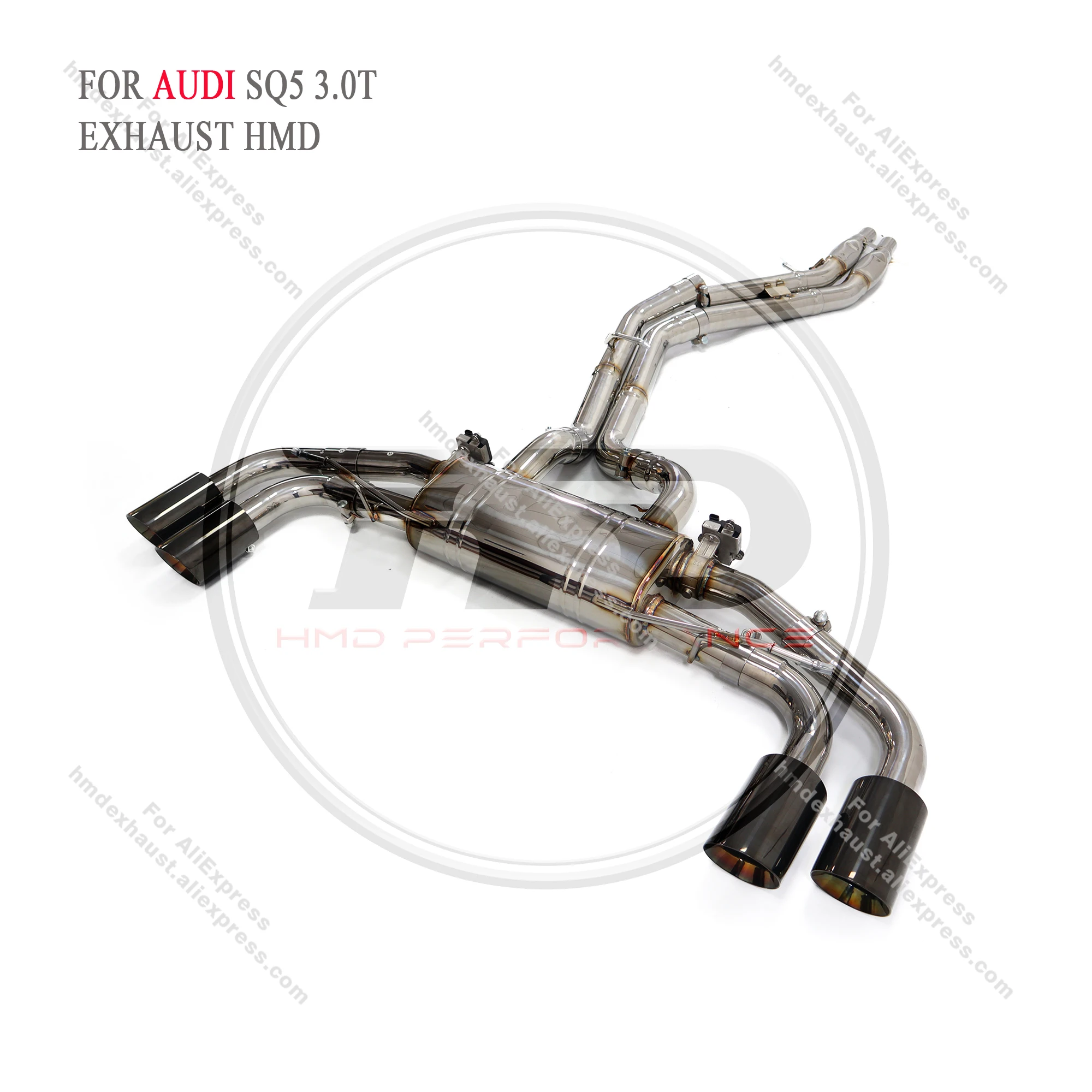 

HMD Exhaust System Stainless Steel Performance Catback for Audi SQ5 3.0T Muffler With Valve