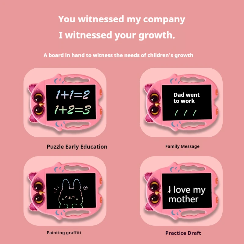 Cartoon Uil LCD Schrijftablet Tekentafel Kinderen Graffiti Schetsblok Speelgoed Handschrift Schoolbord Magische Tekentafel