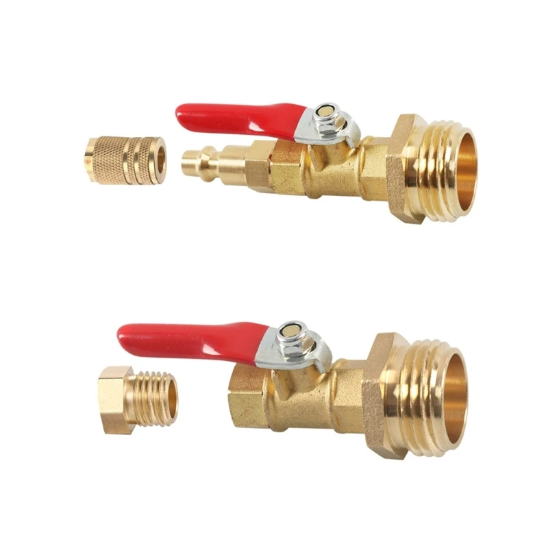 Q39F Brass Winterize Blowout Adapter 1/4 Internal and External Thread Quick Adapter