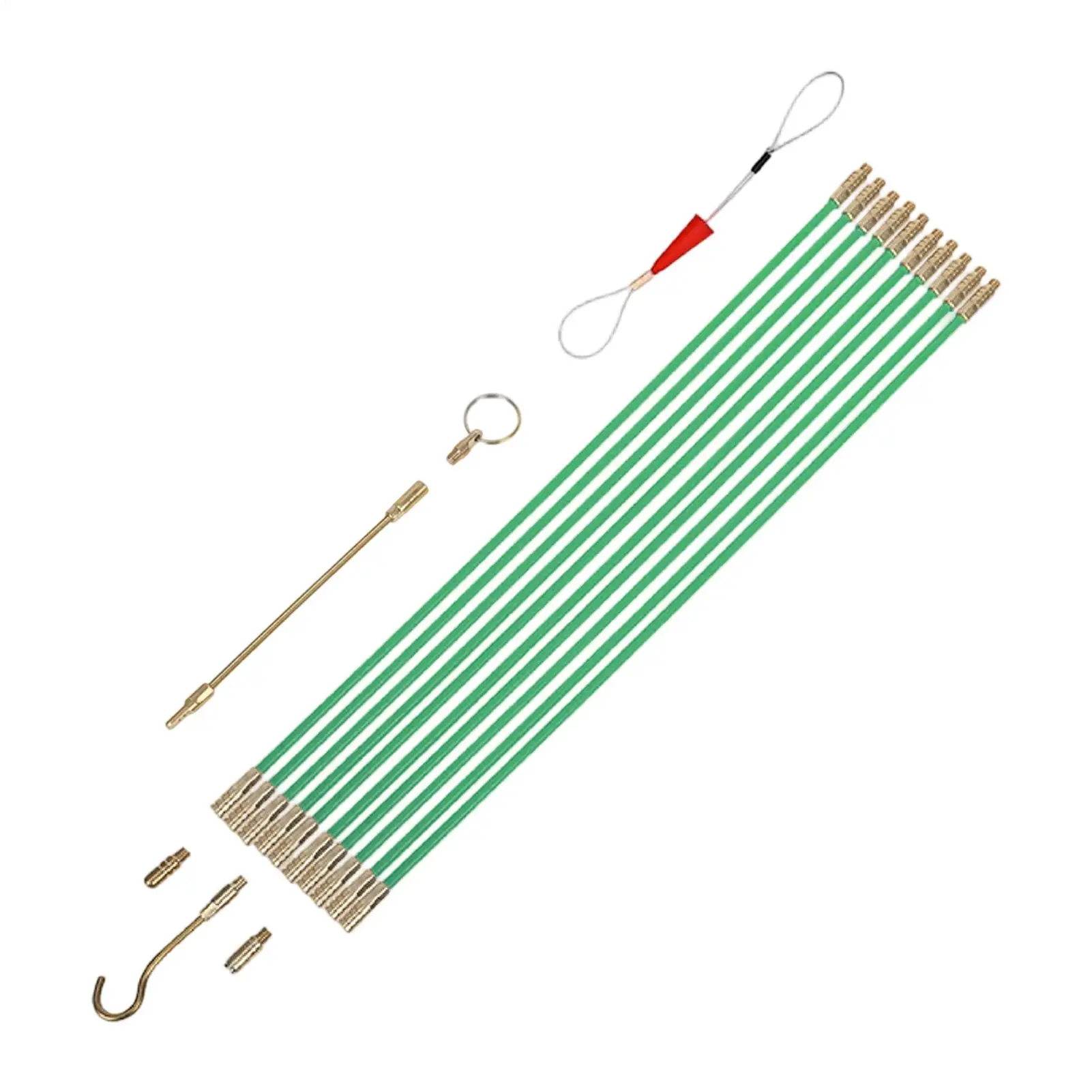 

Cable Pulling Tools Fiberglass Cable Rod Kit Electrical Wire Puller For Electrician Technician Home Industry Construction