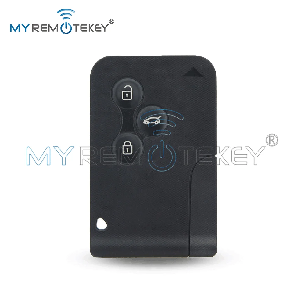 REMTEKEY Smart Key Card Case Shell for Renault Megane II Megane 2 Scenic II Grand Scenic II 2003-2008 3 Button