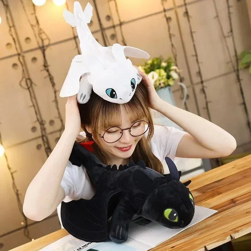 Plushies Dragon Toys Kawaii White Black Dinosaurs Animal Stuffed Plush Toys In Stock Plush Kid Birthday Gifts for Kids