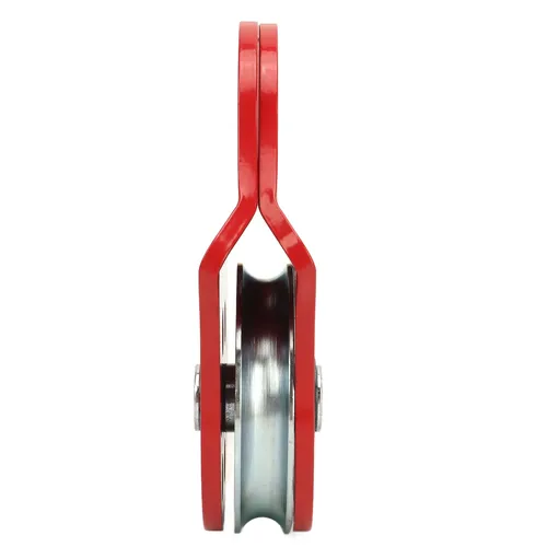 Imagen 2 del producto Polea de remolque de bloque de arranque, 4T de capacidad de rodamiento de carga, polea de cabrestante de servicio pesado, rojo, para camión, Tractor, ATV, UTV