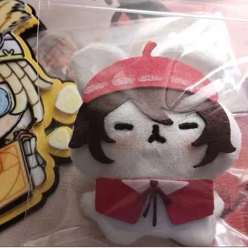 

Stuffed 10cm Game Anime Identity V Little White Rabbit Series Handmade Charms Body Plush Doll Toy Soft Dress Up Cotton Kid Gift