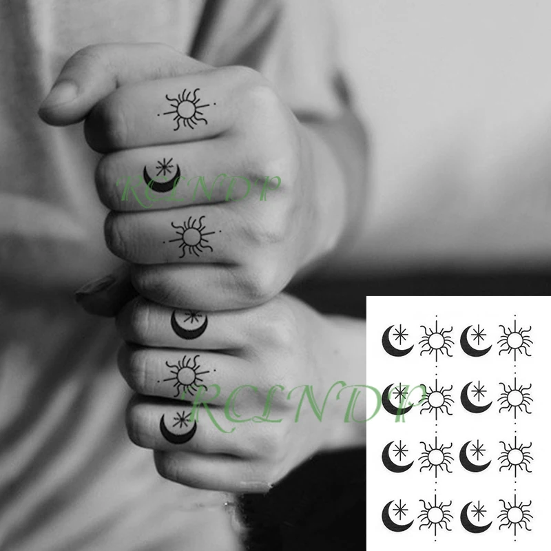 Waterproof Temporary Tattoo Sticker Turkish totem family brother Symbol English french fake tatto flash tatoo for men women