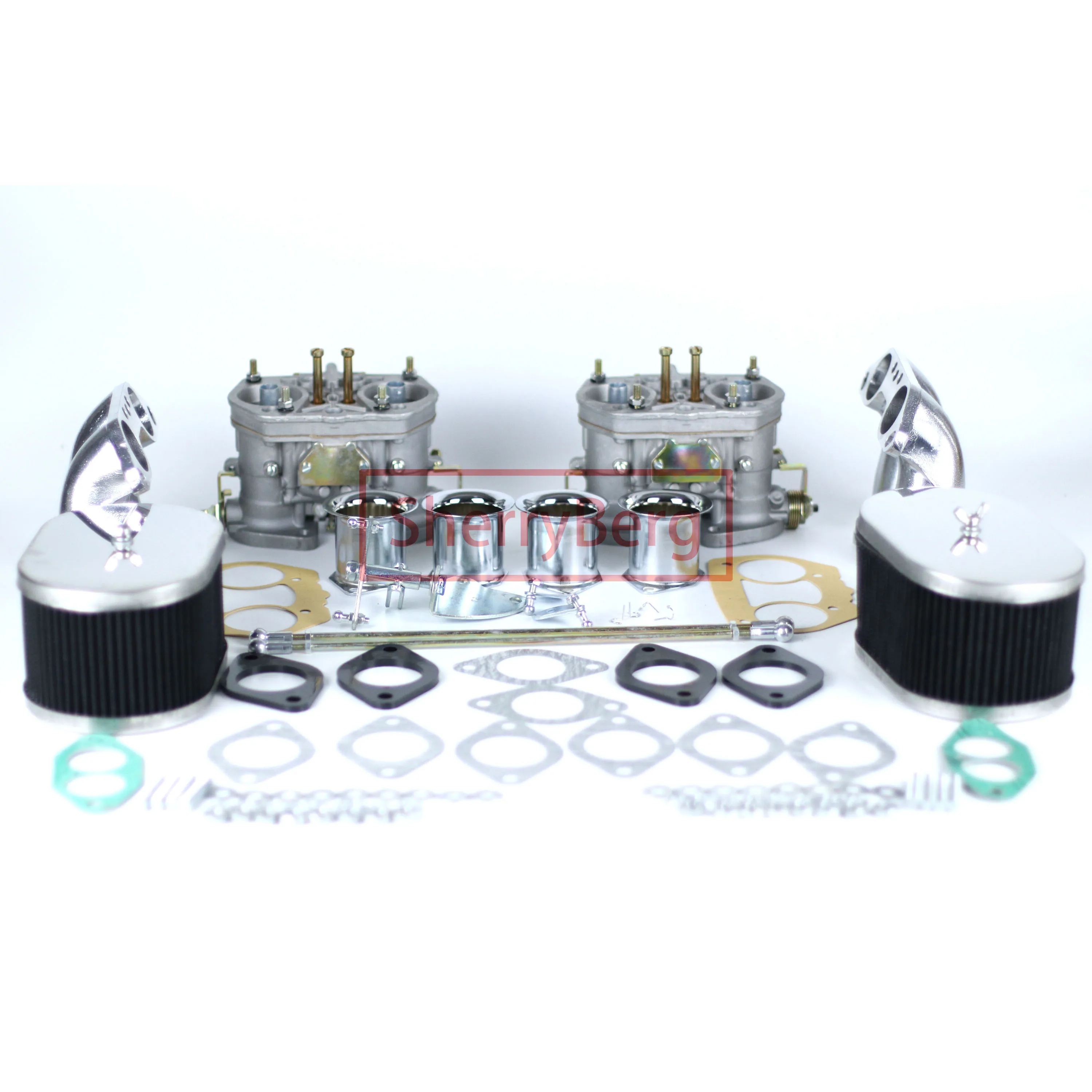 

SherryBerg Dual Carb Kit 48 мм 48IDF карбюраторы, соединение коллектора, воздушные фильтры IDF для Porsche 914 VW Weber Empi Hpmx Тип 4 T4