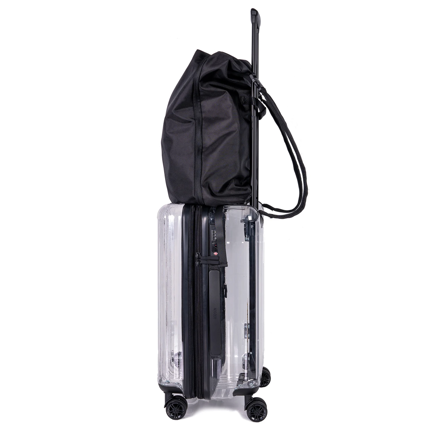 HONGYUE 20 Inch NewDesigns Stylish Personality Transparent Suitcase TSA Customs Lock Silent Universal Wheel Luggage
