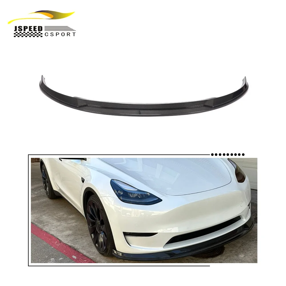 

Suitable for Carbon fiber front lip spoiler Tesla Y-shaped Sport Utility 4 doors 2019-2021
