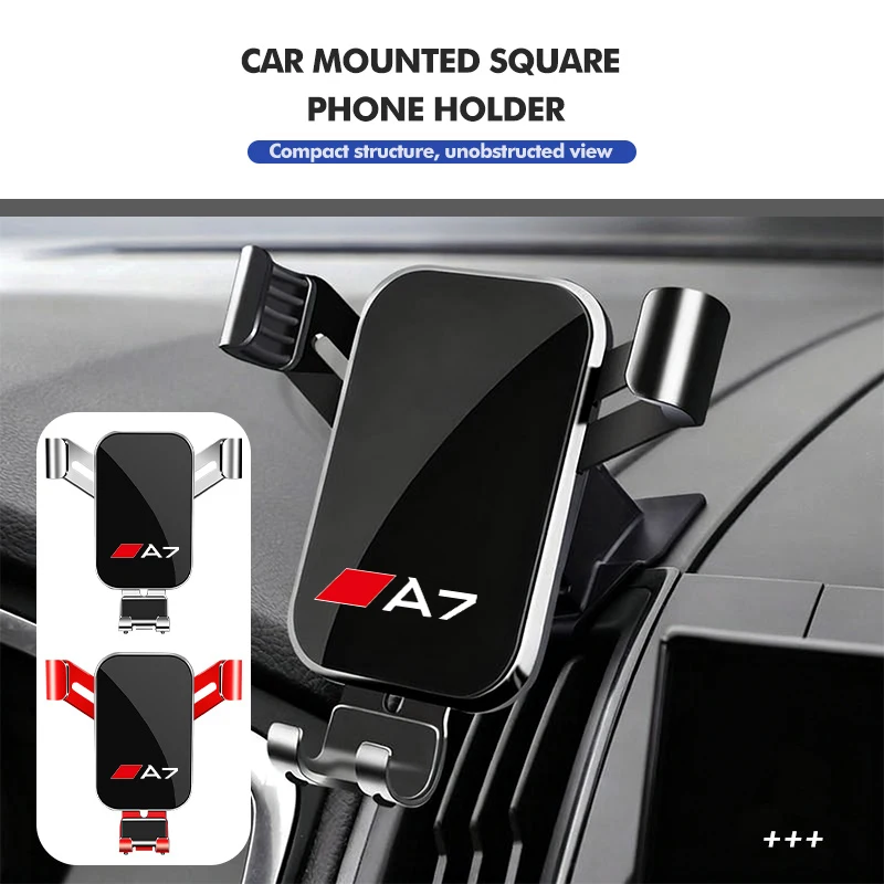 Suporte universal para telemóvel, com clipe para grelha de ventilação, para utilização em carros Audi A1 A2 A3 A4 A5 A6 A7 A8 S RS ABT.