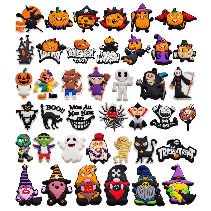 40PCS the spooky, playful,  elements you need to turn your shoes or bracelets into a Halloween - themed masterpiece.
