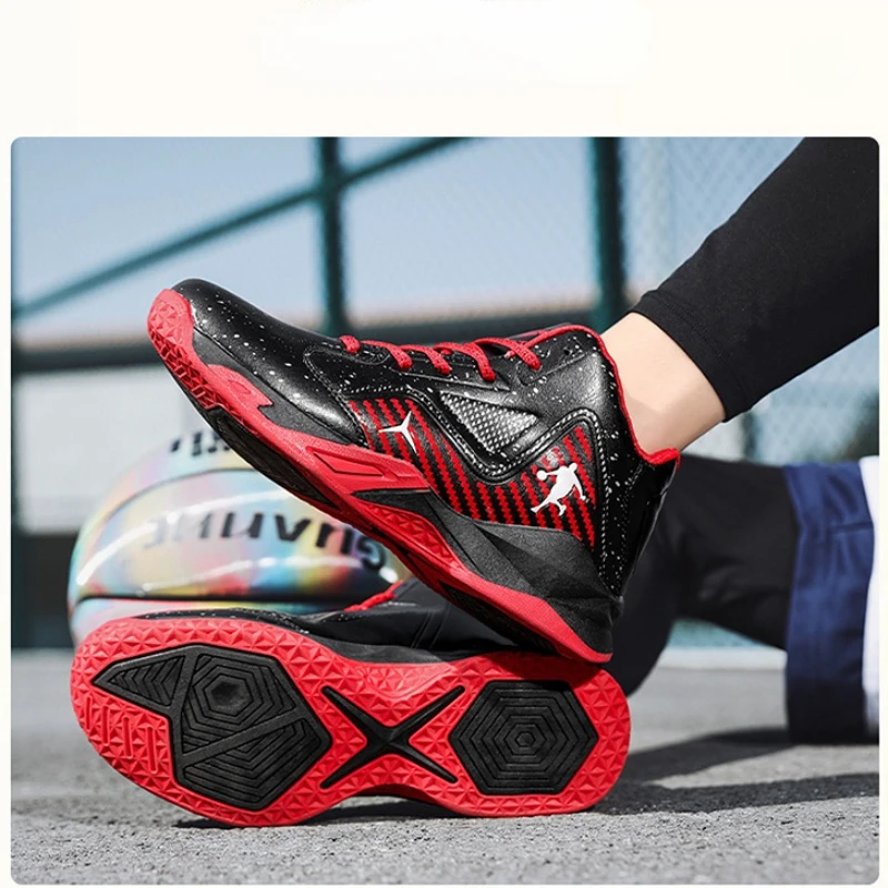 Men's Basketball Shoes Breathable Cushioning Non-Slip Youth Boys Sport Trainers Gym Training Jogging Athletic Sneakers for Women