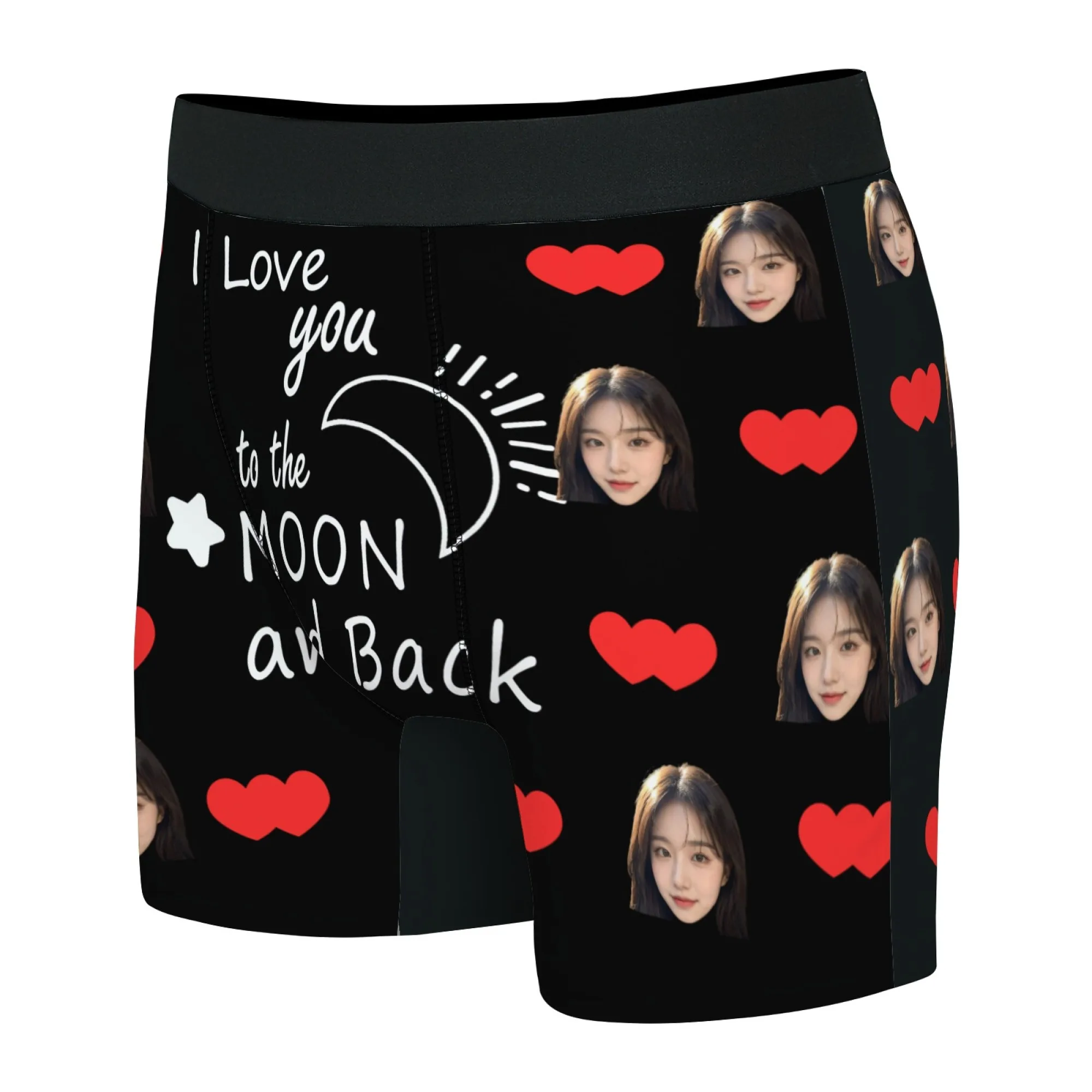 Custom Face Boxers For Men Personalized Photo I Love You For Boyfriend Husband Anniversary Wedding Funny Gift For Him