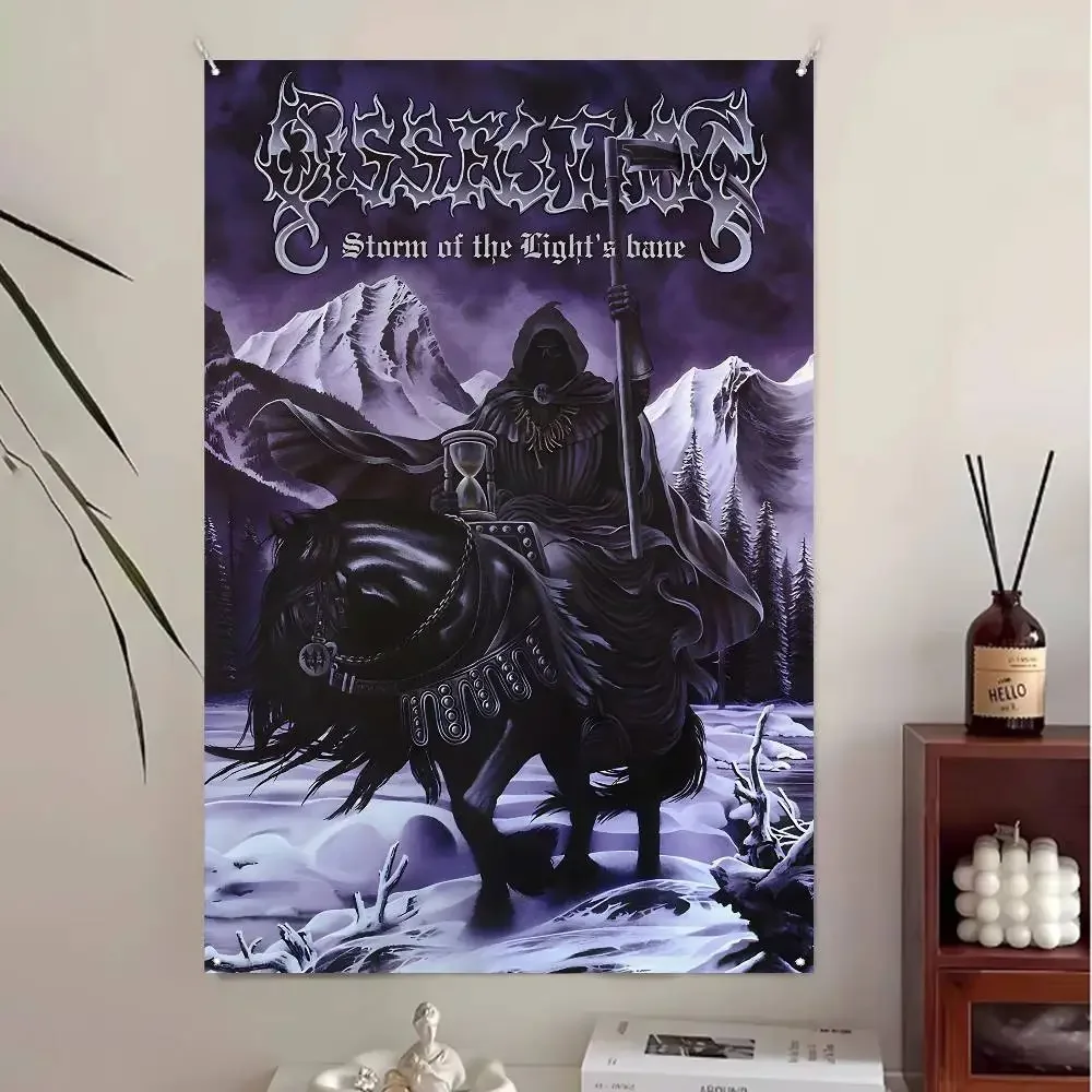 Death D-Dissection Metal Flag Custom Flags Wall Hanging Tapestry Outdoor Decorative flag Background Blanket