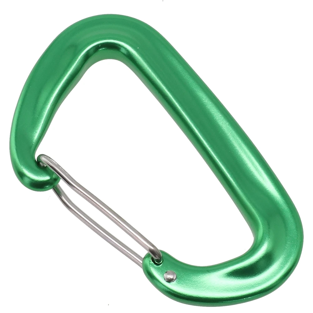 Carabiner D Shape Clip D Shape Hook 12KN 22g 8*5cm Aluminium For Climbing Snap Clip For Climbing Reliable Useful