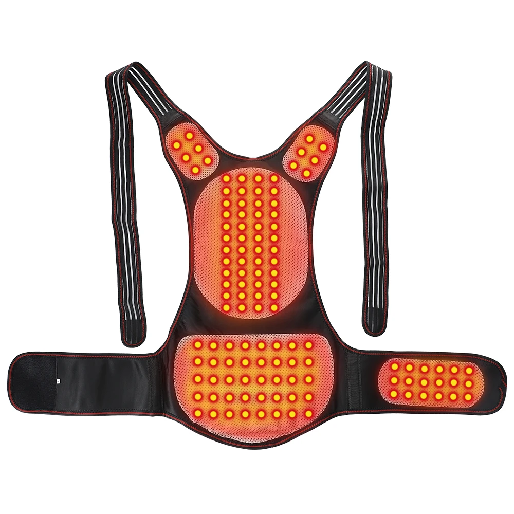 Tourmaline Magnet Heated Vest Magnetic Self-Heating Thermal Clothing Waist Brace Lumbar Pad Corset Corrector Relief Fatigue