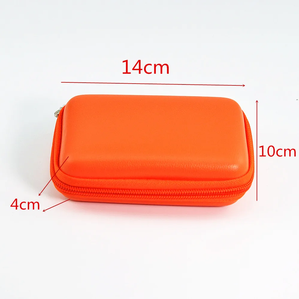 Rectangular earphone storage with foreskin, data cable, Bluetooth earbuds, earphone cable, hard shell protection storage box
