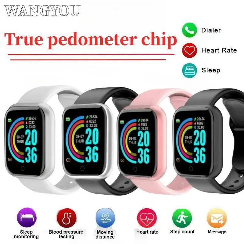 Real Step Count Fashion Smart Sports Watch Fitness Tracker Sports Watch Android IOS Smart Bracelet