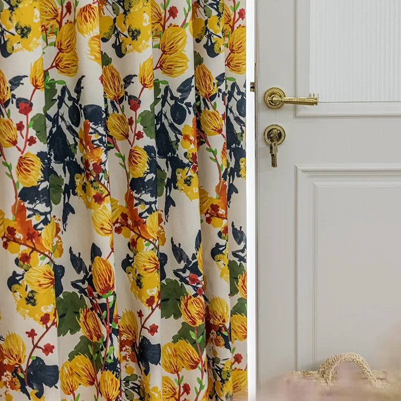 

Polyester-Cotton Printing Blackout Window Curtains Modern and Simple Living Room Dining Room Bedroom New 2023