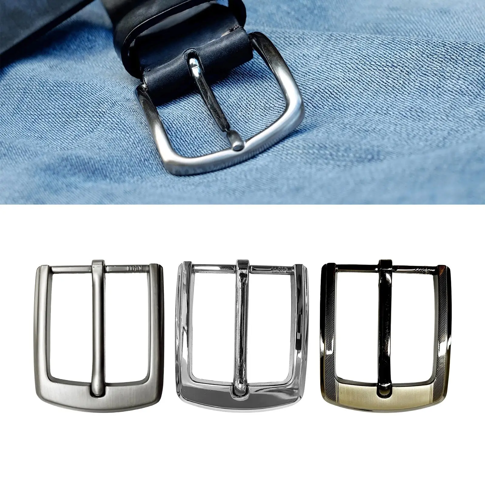 Belt Buckle High Quality Alloy Rectangle Pin Buckle for Men Belt Accessories