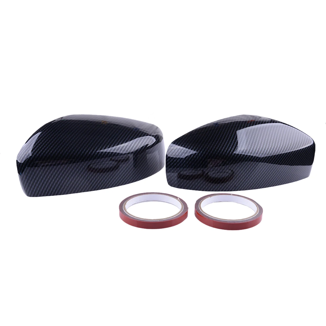 1 Pair Car Carbon Fiber Grain Style Side Rearview Mirror Covers Caps Fit For Infiniti G37 G25 2008 2009 2010 2011 2012 2013 ABS