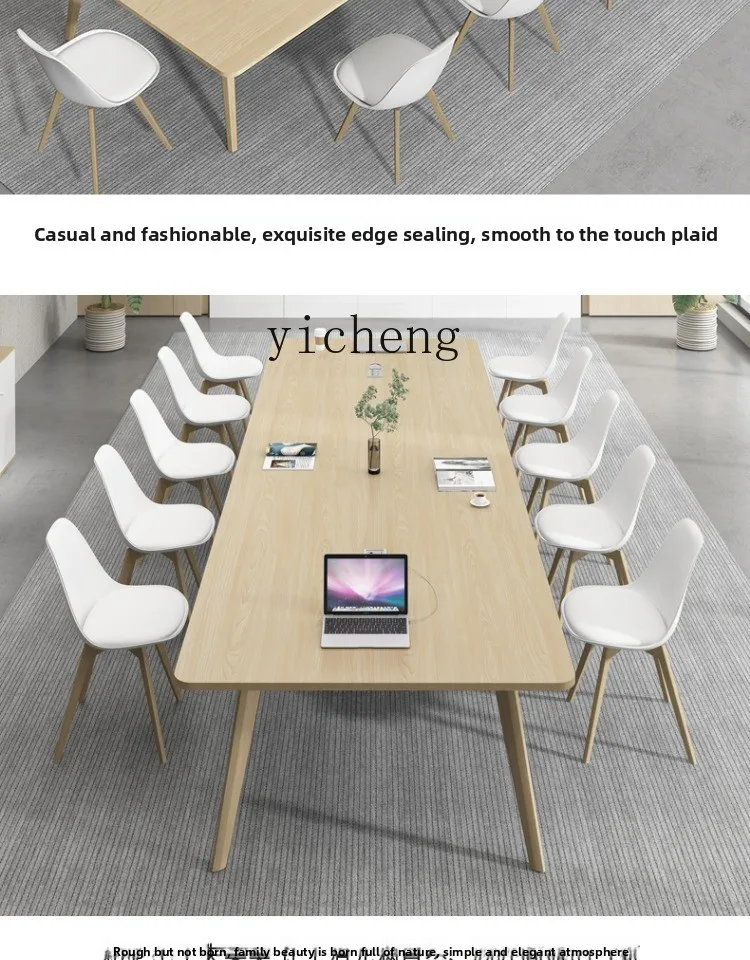 

LX Office Furniture Rectangular Desk Simple Modern Meeting Table and Chairs