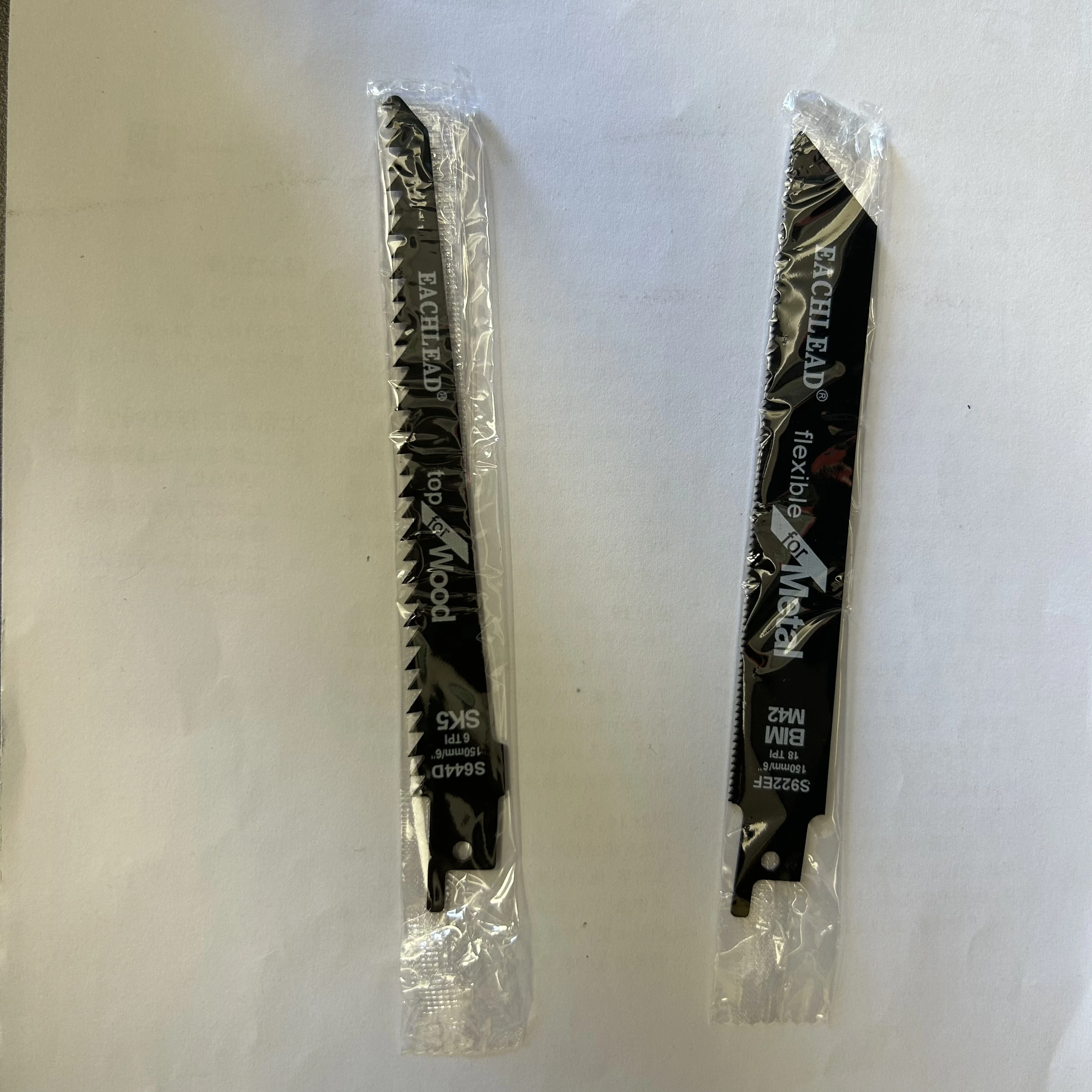 6PCS/SET S644D/S922EF Saw Blade Set New Reciprocating/Saberfor Wood /Metal Cutting Fine/Medium Teeth DIY Power Tool Accessories