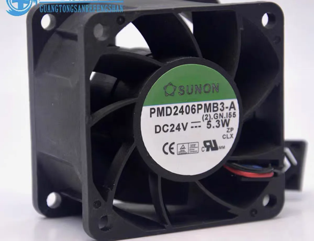 NOVO RADIADOR DE VENTILADOR DE REFRIGERAÇÃO ORIGINAL PMD2406PMB3-A 24V 5.3W 6038 60x60x38mm