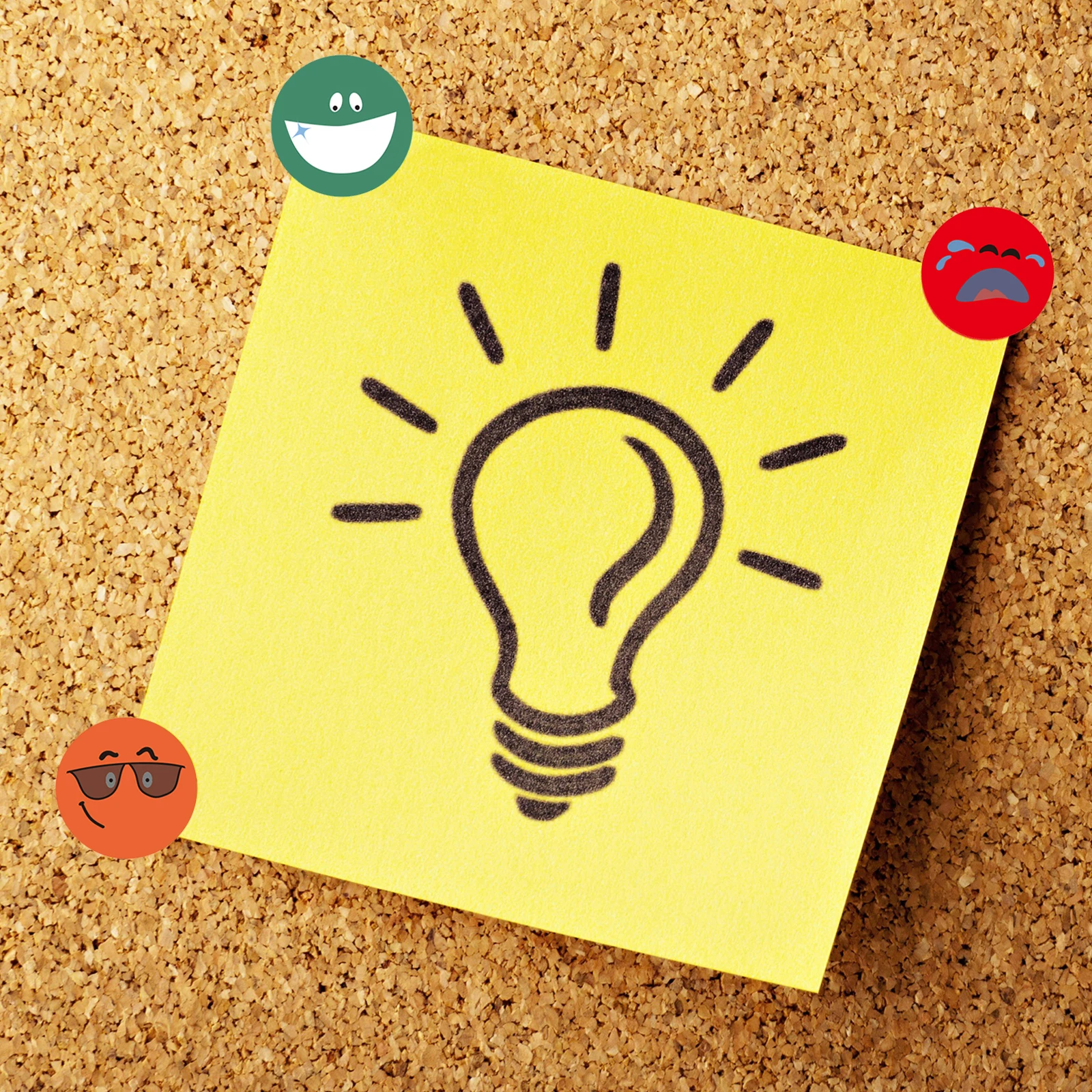 20 Large Sheets Per Pack, 480 Stickers Per Pack, 1In/2.5Cm Each, Various Colorful Cartoon Expression Round Stickers, Diverse Expressions, Emotion Expression Stickers