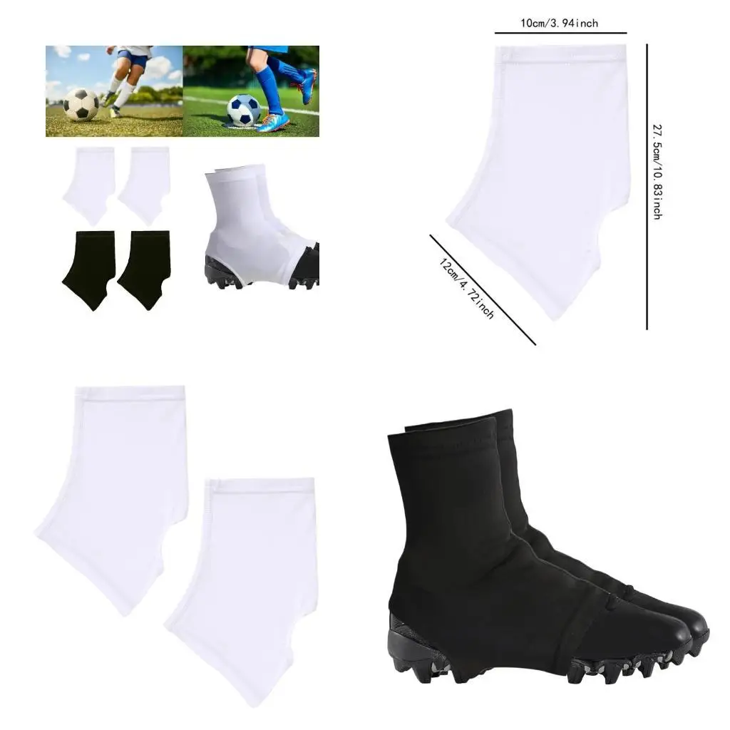 

Y1UC 1 Pair Football Cleat Cover Set for Soccer Baseball Teenager Adults, Spats Football Cleat Cover, Cleat Cover Football