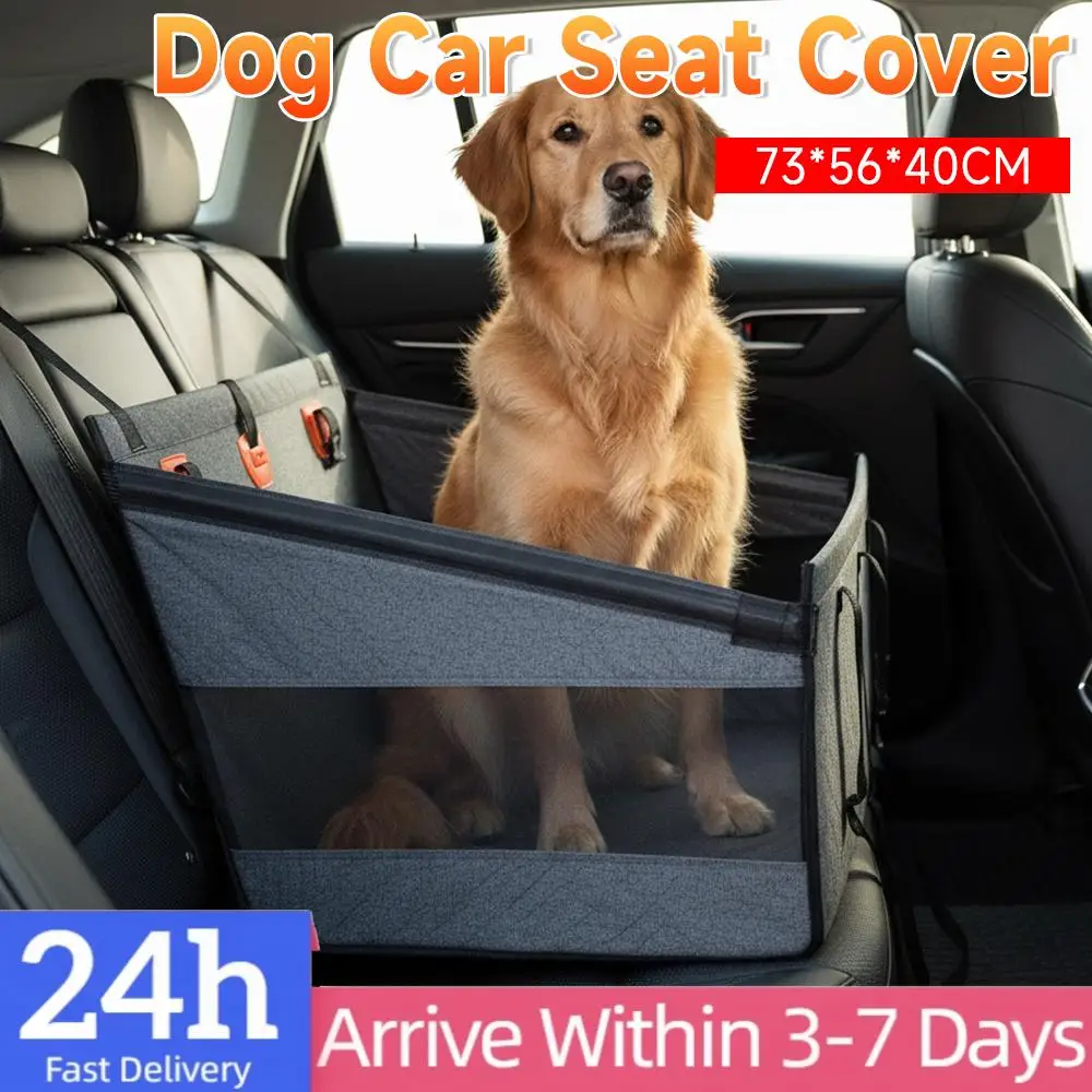 

Dog Car Seat Back Seat Extender for Dogs with Mesh Windows Waterproof Medium Carseat for Pet Seat Cover for Cars Trucks and SUVs