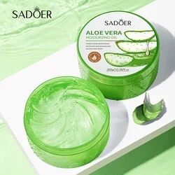 Nature Concentrated Pure Aloe Vera Gel Face Cream Moisturizing Hydrating 300ml After Sun Repair Soothing Gel Face Serum Mask