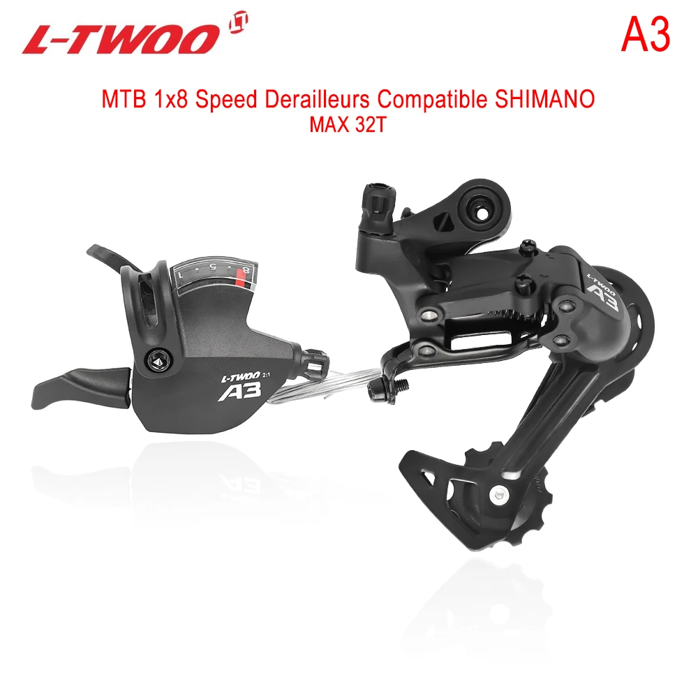 LTWOO A3 8S 1X8 Shifter Lever Mountain Bike Rear Derailleur Max Gear Range 32T Compatible SHIMANO MTB Bicycle Parts