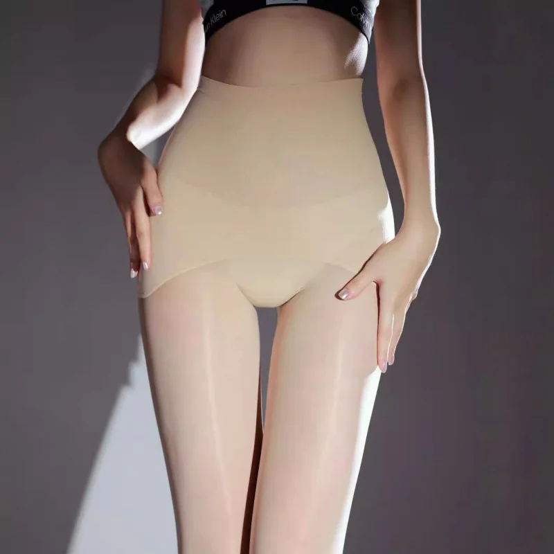 

360Seamless Crotch Horse Oil Socks Silky Shiny Seamless Stockings Apple Hip Shiny Seamless Ultra-Thin Black Silk Pantyhose