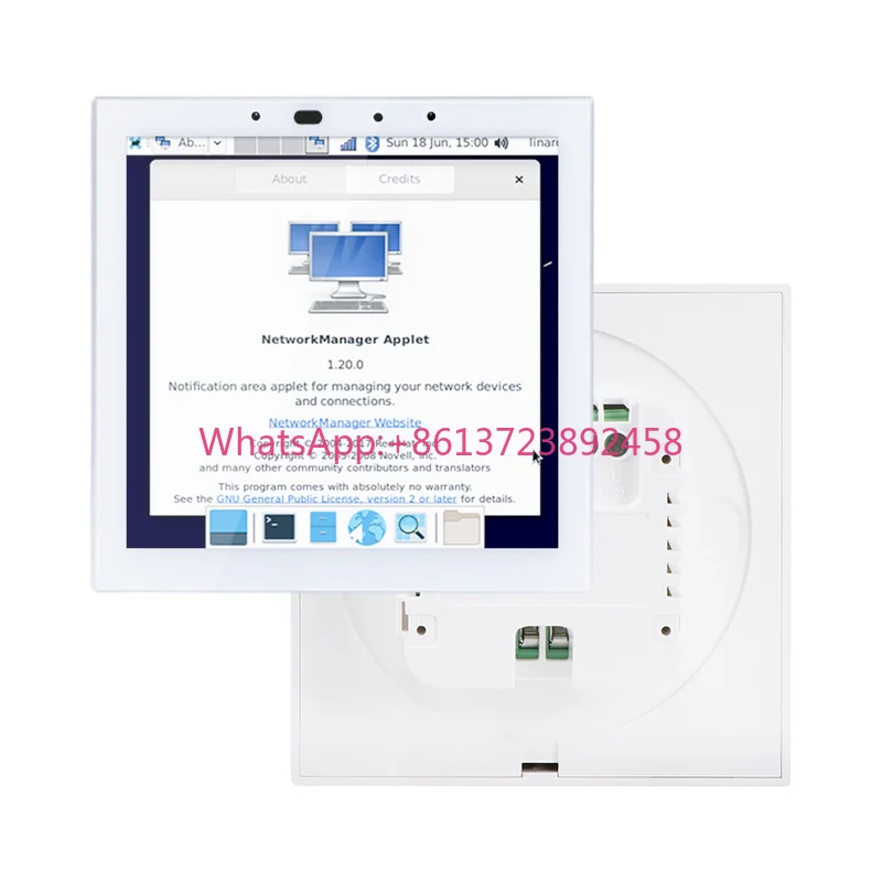 2025 Sunworld Flush Mount 4 Inch Tablet RK3566 2G RAM 32G ROM Android 11 IPS Plastic Battery/USB Power Smart Home Hotel Device