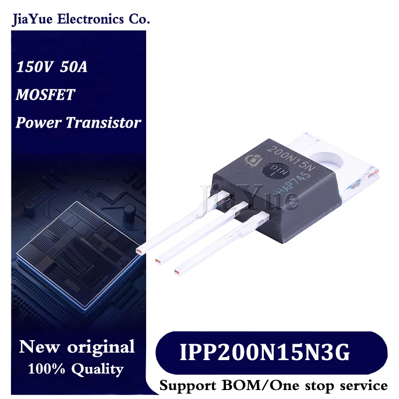 

5pcs/lot 100% New Original Chips IPP200N15N3G TO-220 150V 50A MOSFET Field effect tube Power Transistor IPP200N15N3G