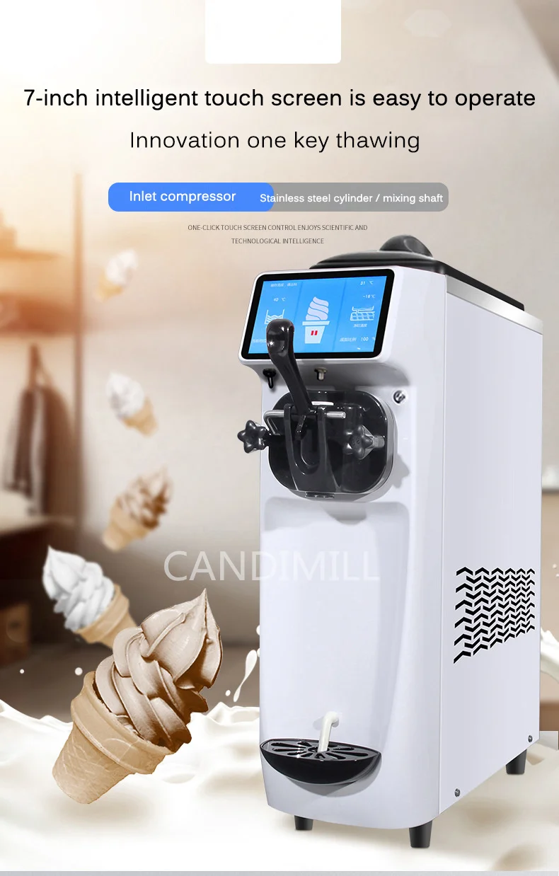 Electric Ice Maker  Four-Color AutomaticCube Ice Making Machine for Home Bar Ice Cream Forming Machine