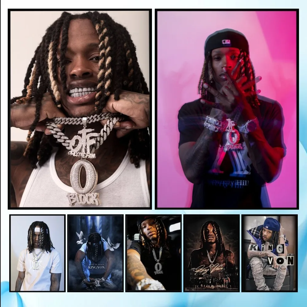 

Rapper T-King Cool Von Poster HD art sticky wall waterproof home living room bedroom bar aesthetic decoration