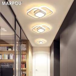 MARPOU Led Aisle Ceiling Lights Home Lighting Led For  Bedroom Hallway AC 220V Black White Warm /Cold White Home Fixture Indoor