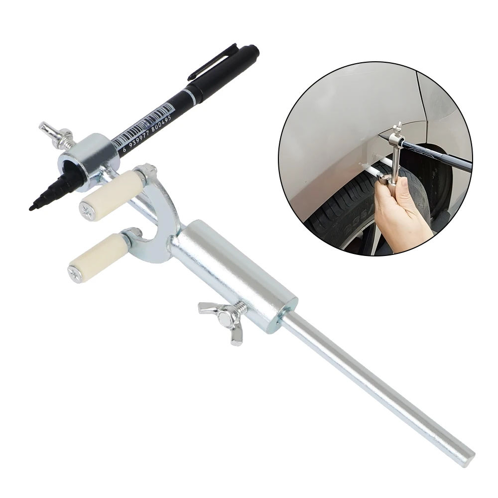 

Paint Marking Tool Portable and Durable Car Wheel Eyebrow Parallel Scriber Automotive Sheet Metal Repair Tool 0-20cm Adjustable