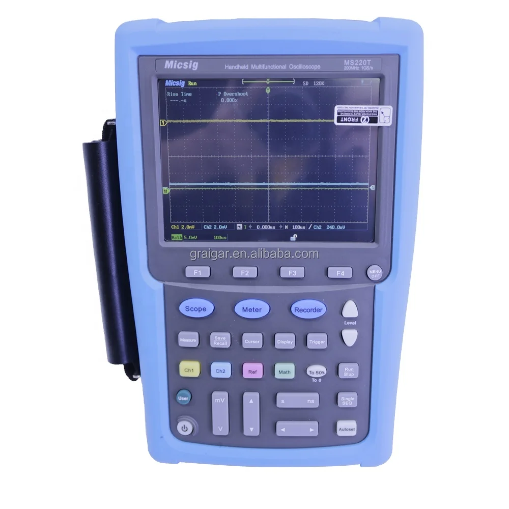 MS220T Micsig Digital Portable Oscilloscope Multimeter 200MHz 2 Analog channels 1GSa/S