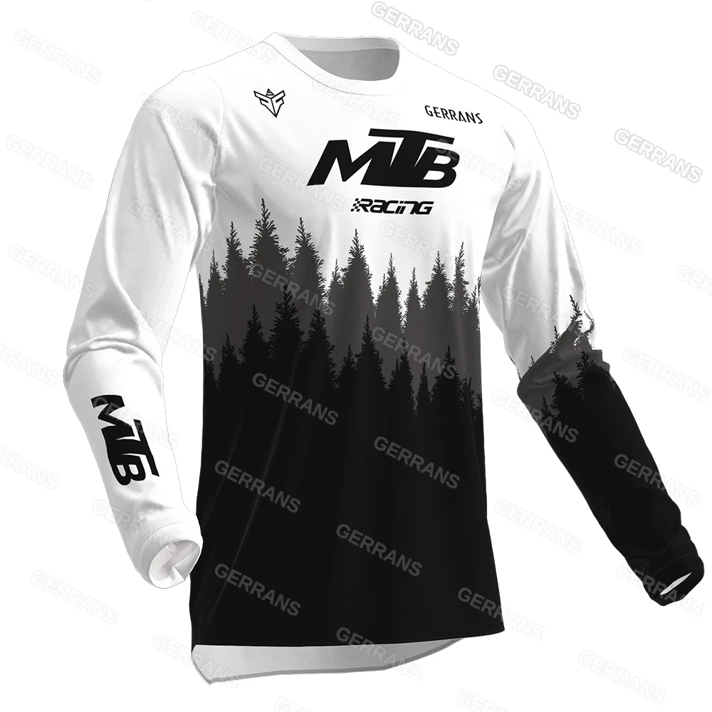 

2025 Motocross Shirt Long Sleeve Men Downhill Jersey Off-Road Bicycle Racing T-Shirt Quick Dry Cycling Enduro Gerrans Mtb Jersey
