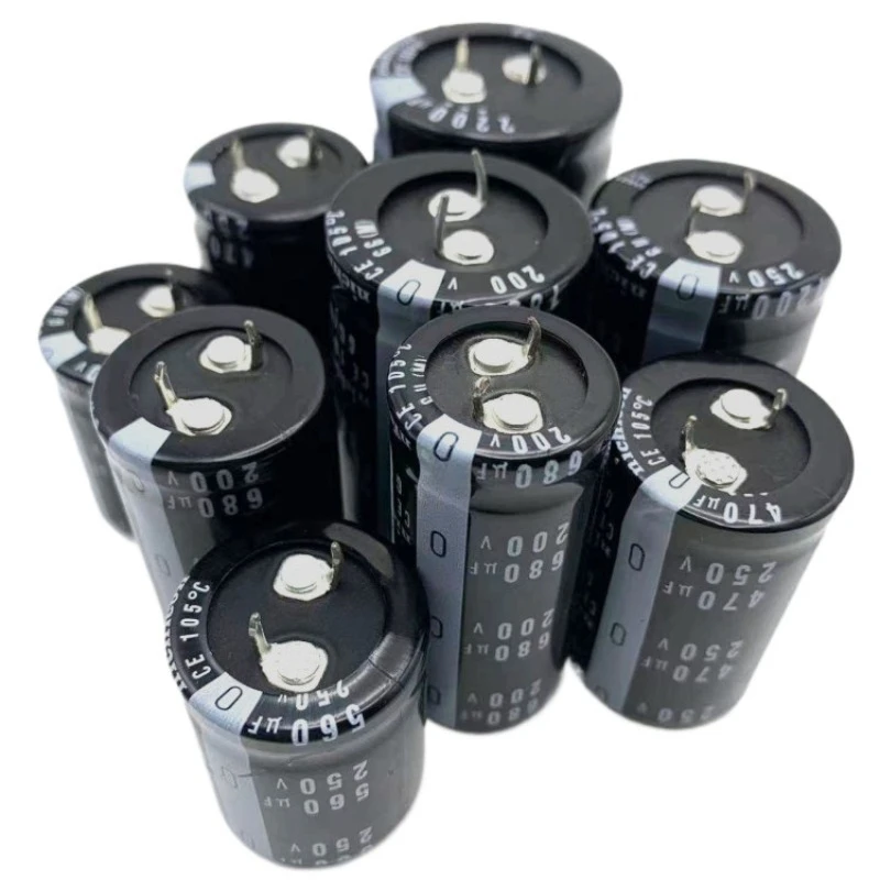 New Nichion 330uf 250v470uf 560uf Aluminum Electrolytic Capacitor 200V680UF 820UF 250V1000UF