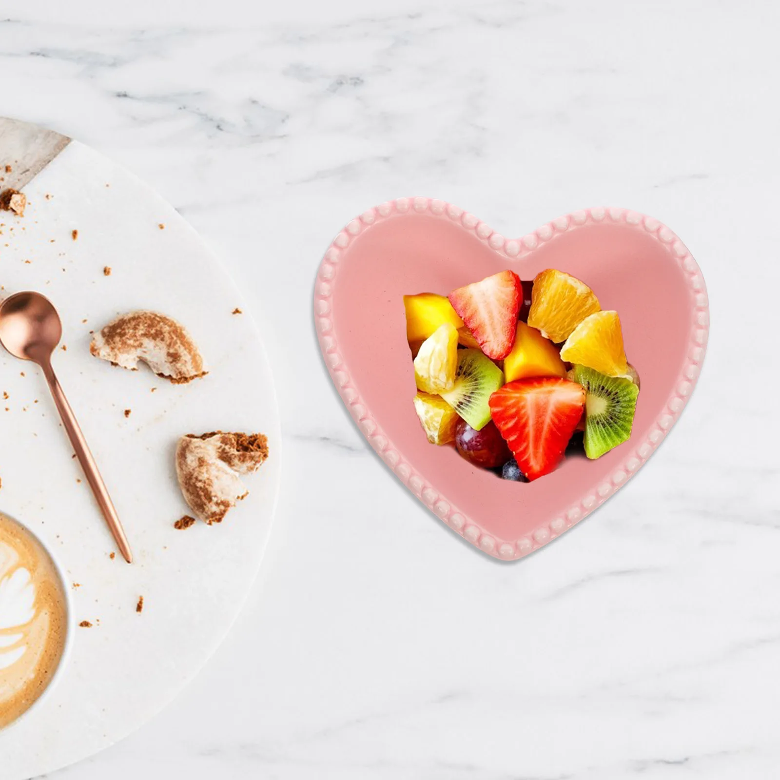 

Heart Shape Bowl Heart-shaped Dessert Salad Bowls for Food Ketchup Kitchen Items