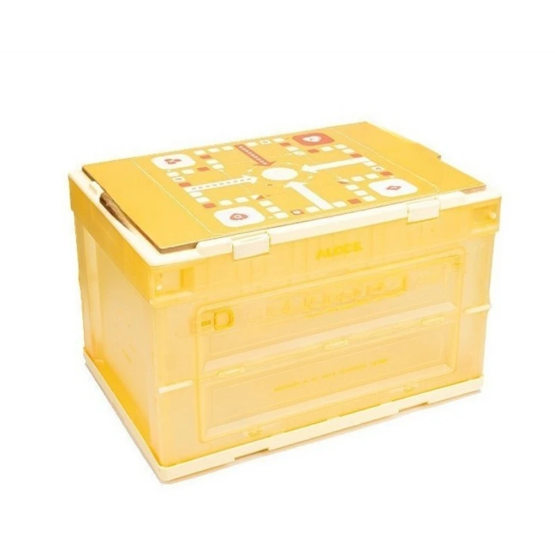 

Storage box, with table board, camping sundries, large-capacity portable, folding box.