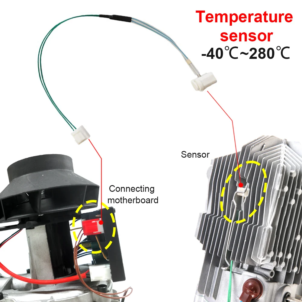 2KW 5KW 8KW Superheat Car Parking Heater Temperature Sensor Air Heater Similar Eberspacher Webasto Parking Heater Purpose