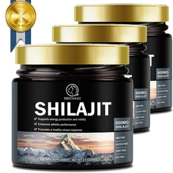 BBEEAAUU 100% Pure Shilajit Resin 600MG Shilajit Original with 85 Trace Minerals & Fulvic Acid Provides Energy,Immune Support