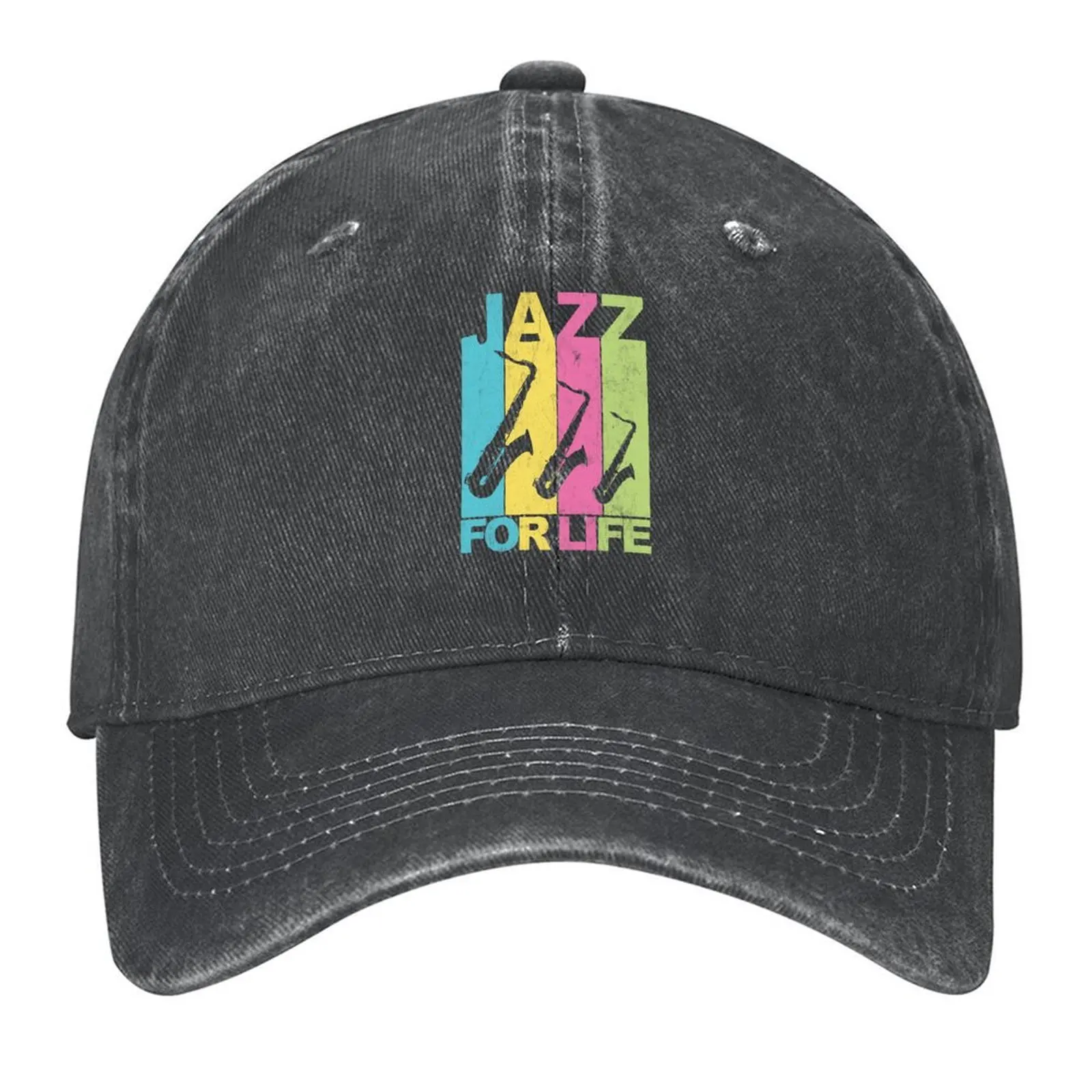

Jazz For Life Music Quote With Saxophones Baseball Cap derby hat Hood dad hat Dropshipping Ladies Men's